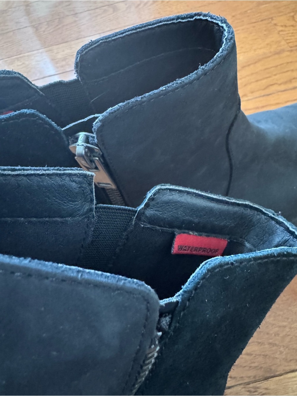 SOREL Waterproof Black Leather Zip-Up Boots - Size 9 - Picture 5 of 5